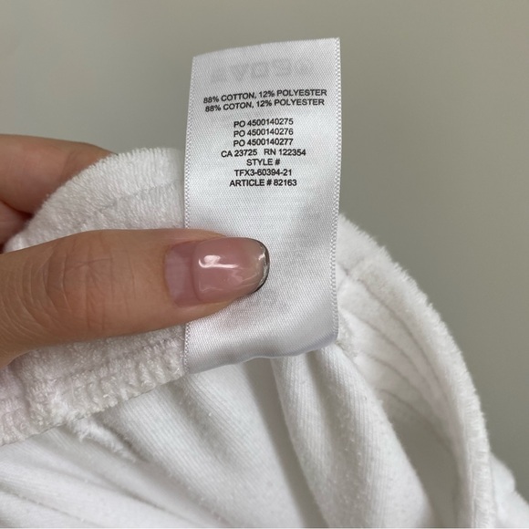 Aritzia tna ashland terry wide leg pant white - Picture 7 of 9